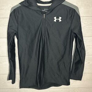 Under Armour Black and White HeatGear 1/4 Zip Pullover